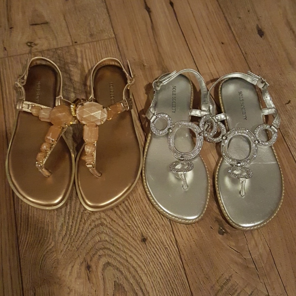 2 pairs of Sole Society sandals